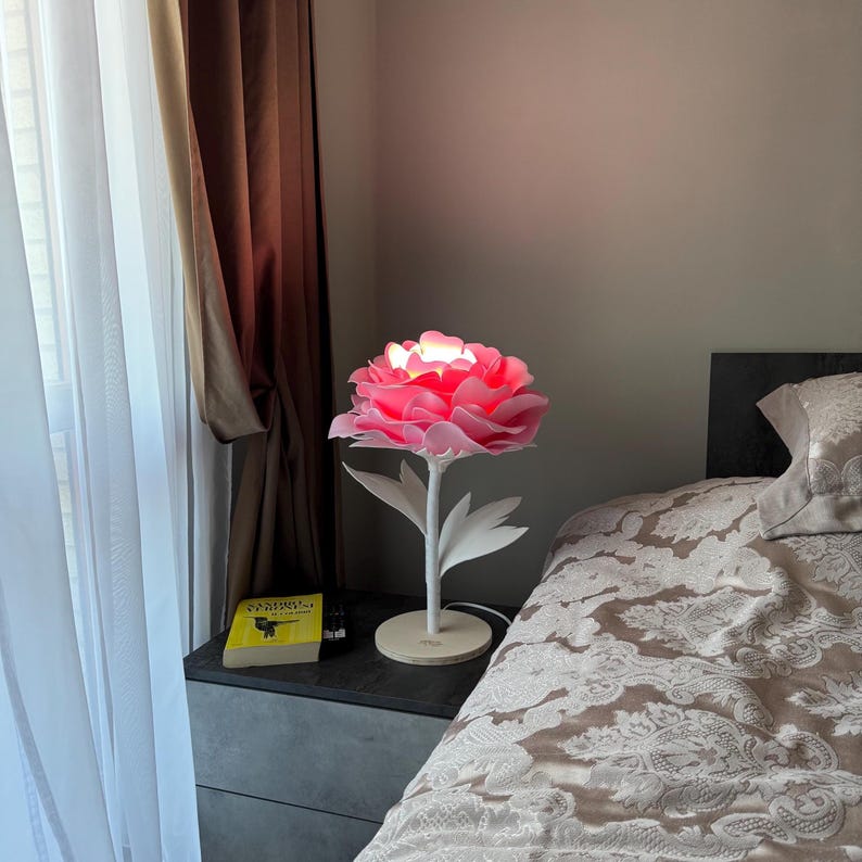 Peonia Rosa Cipria — GlowBlooms, fatto a mano a Collesalvetti