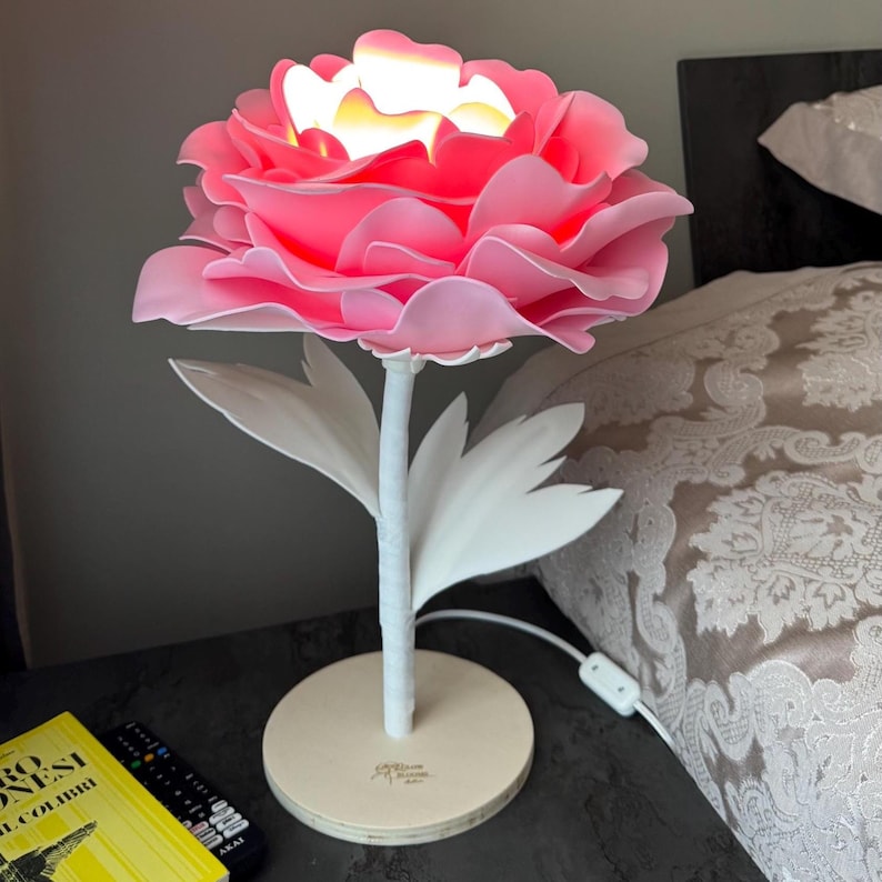 Peonia Rosa Cipria — GlowBlooms, fatto a mano a Collesalvetti