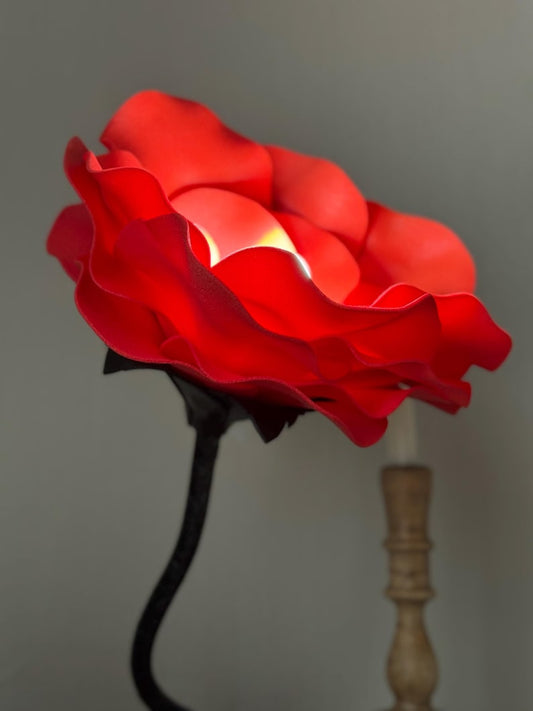 Rosa rossa romantica — GlowBlooms, fatto a mano a Collesalvetti