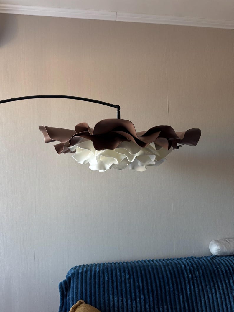 Lampada da terra in Isolon — GlowBlooms, fatto a mano a Collesalvetti