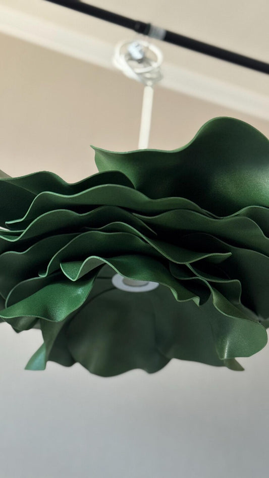 Lampadario Fiore Verde — GlowBlooms, fatto a mano a Collesalvetti