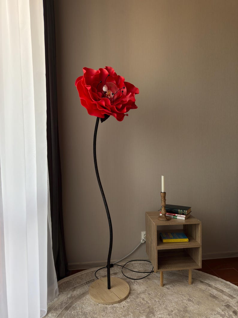 Rosa Rossa da Terra — GlowBlooms, fatto a mano a Collesalvetti