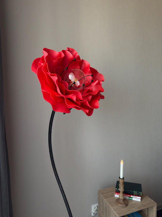Rosa Rossa da Terra — GlowBlooms, fatto a mano a Collesalvetti