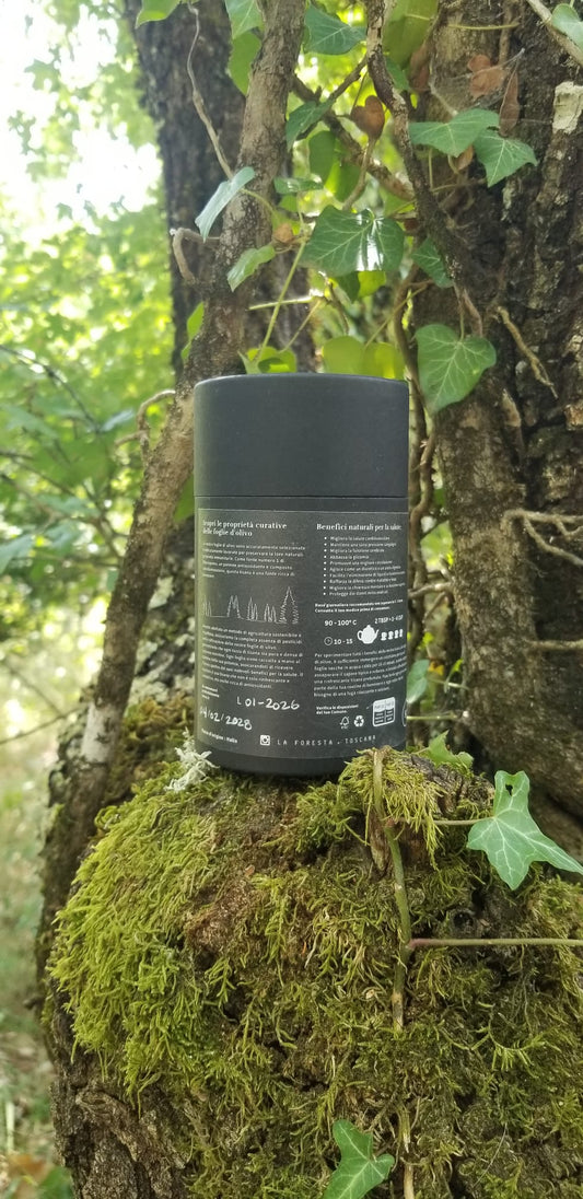 Il retro dell'astuccio, con le indicazioni d'infusione e la temperatura dell'acqua