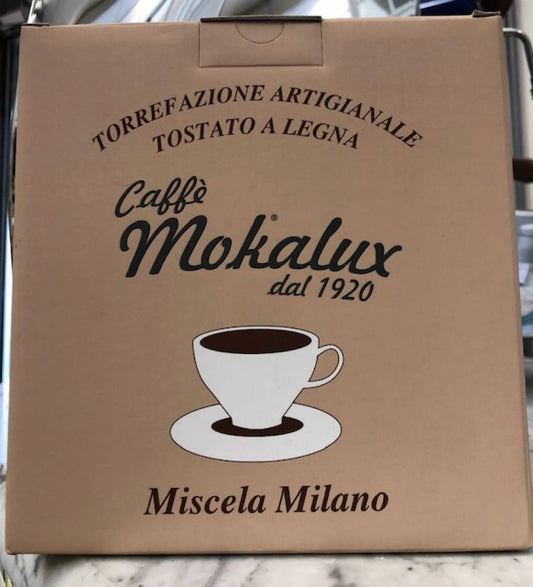 La scatola di cartone della Miscela Milano vista di fronte