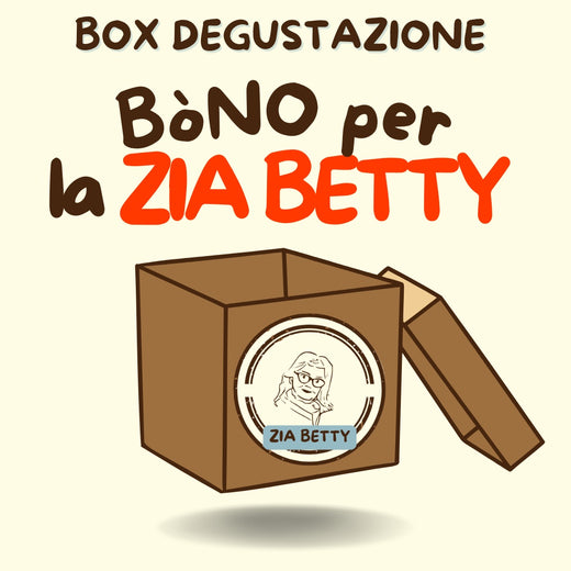 L'illustrazione della scatola Bòno per la Zia Betty, col ritratto disegnato sul coperchio