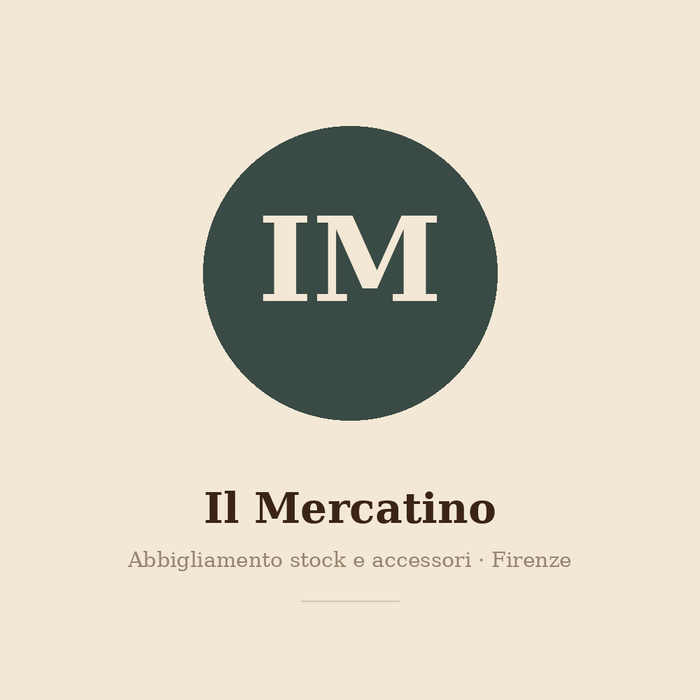 Il monogramma IM de Il Mercatino: abbigliamento stock e accessori, Firenze